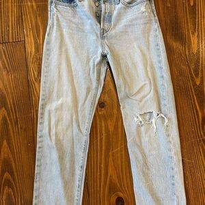 Levi's Light Blue Distressed Women Jeans